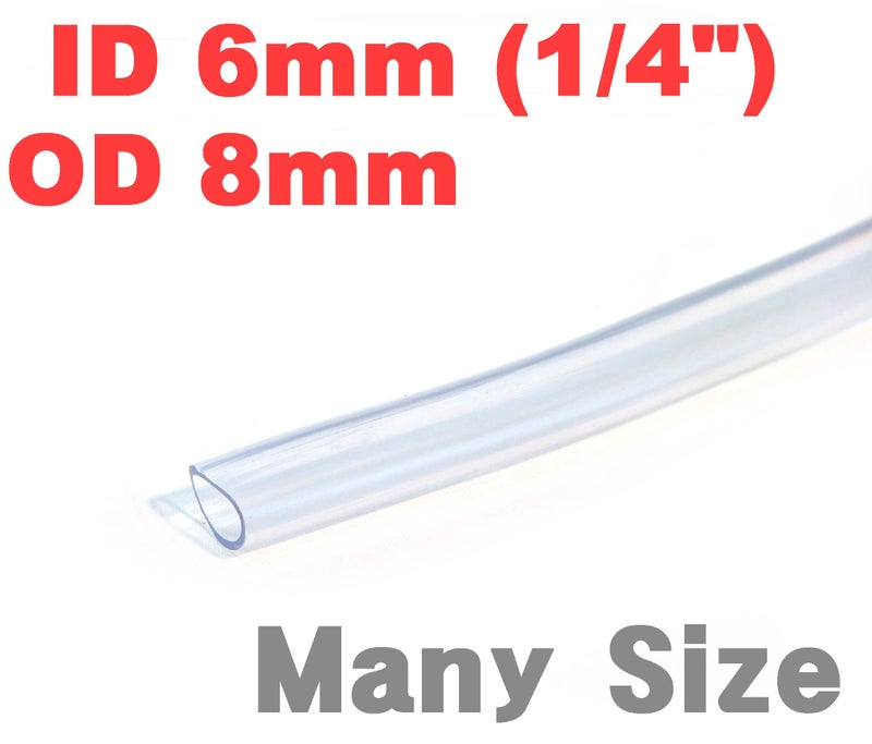 siny ID 1/4" / OD 5/16" 3 Ft 1 Meter PVC Clear Hose Tubing Aquarium Air Tube Pond Garden Water Delivery - Image 2